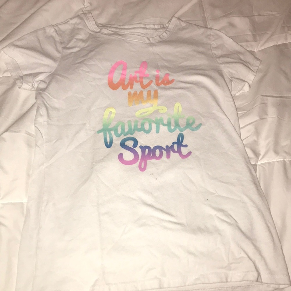 kids cat & jack “ Art is my favorite sport” shirt